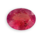pezzottaite rosa intenso del Madagascar a taglio ovale
