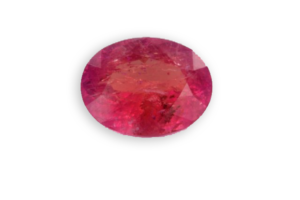 pink pezzottaite from Madagascar oval cut