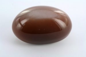 cabochon of brown moonstone from India