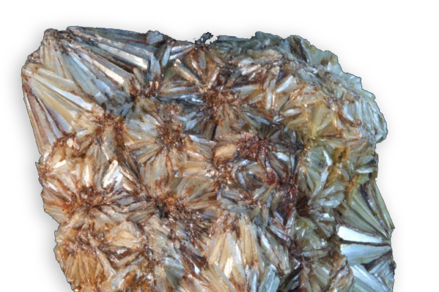 cristaux de pyrophyllite de Georgie aux Etats-Unis
