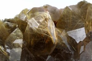 smoky quartz to crystallized rutile Venus - hair from Brazil