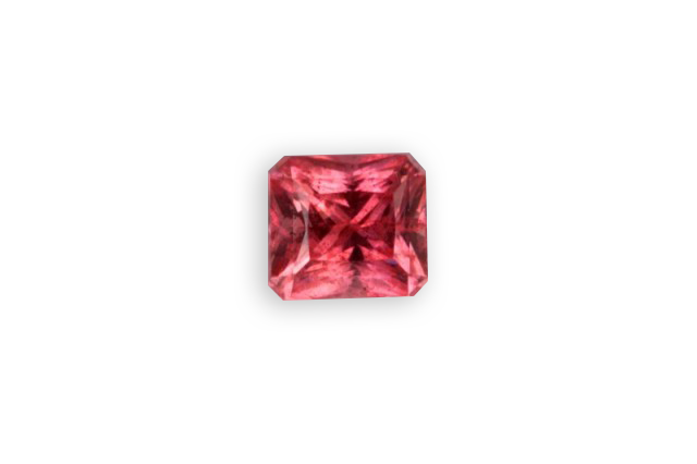 Rhodochrosit aus Colorado, USA, Smaragdschliff