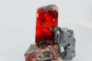 red rhodonite crystal from Broken Hill in Australia