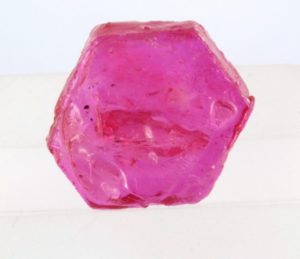 ruby crystal -  "glass-filled"  - treated