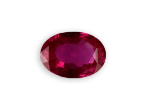 椭圆形的斯里兰卡红宝石