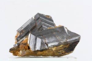 twinned rutile crystals from Binen Thal in Switzerland