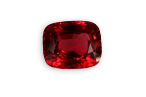 cushion cut spinel from Tanzania