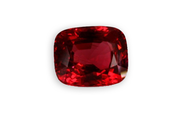 cushion cut spinel from Tanzania