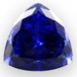 tanzanite della Tanzania con taglio a triangolar