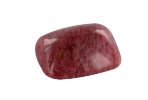 thulite of Norway cut in cabochon