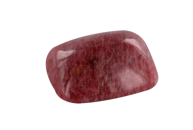 thulite of Norway cut in cabochon