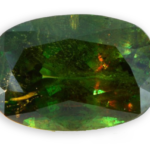 green chrome titanite cushion cut