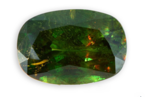 titanite chromifère verte taille coussin