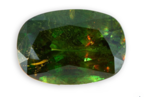 green chrome titanite cushion cut