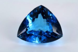 irradiated blue topaz from Brazil