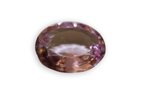 pink topaz oval cut