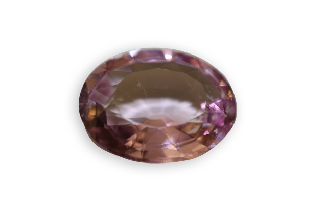 pink topaz oval cut