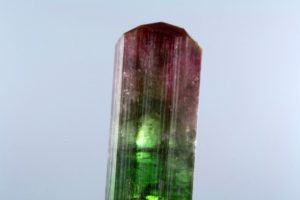 bicolor tourmaline crystal from Brazil