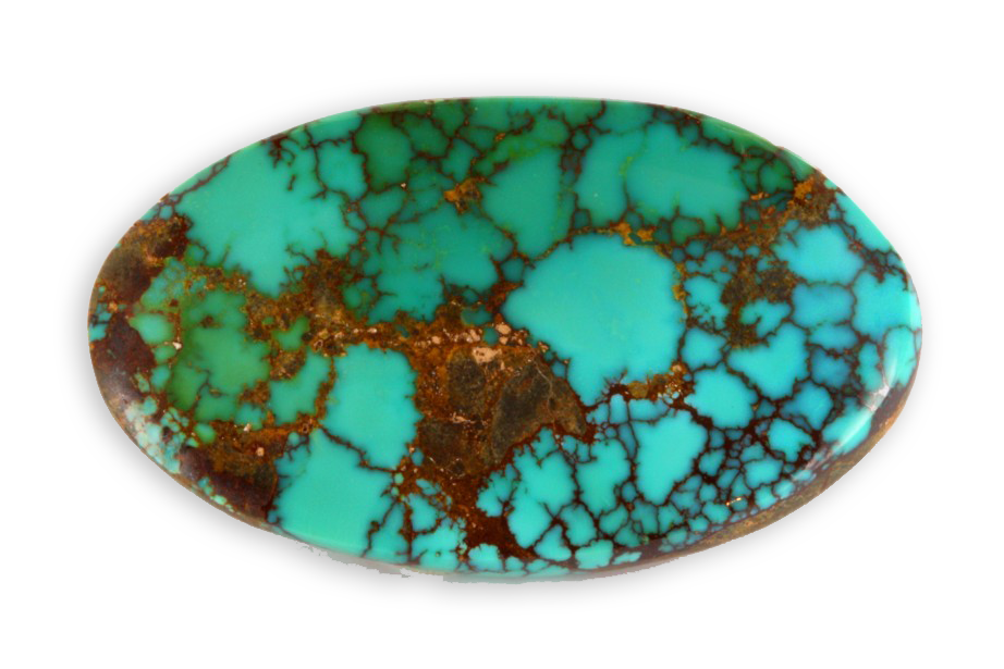 cabochon of turquoise from Iran