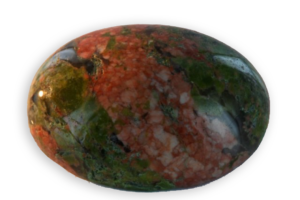 cabochon of African unakite