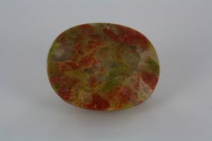 oval cut unakite from the U.S.