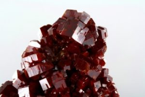 group of vanadinite crystals from Morocco