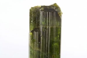 green vesuvianite crystal from Piemont in Italy