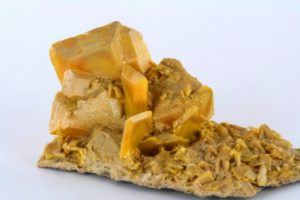 cristalli di wulfenite in Marocco