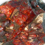 natürlicher, kristallisierter Zincite aus Franklin, USA