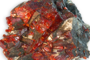 natural crystallized zincite from Franklin, United States