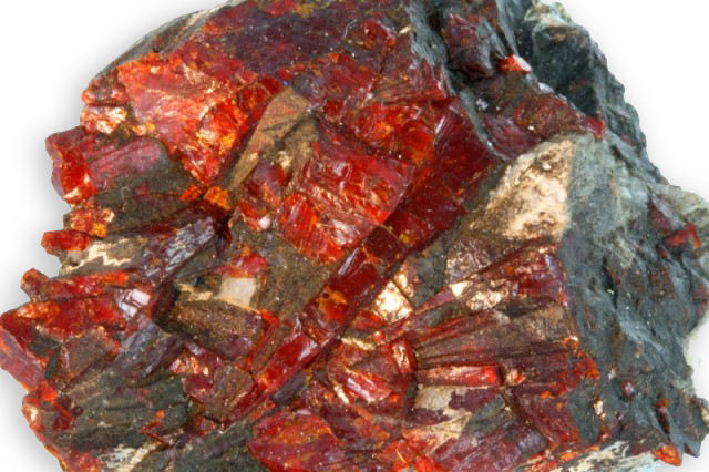 natural crystallized zincite from Franklin, United States