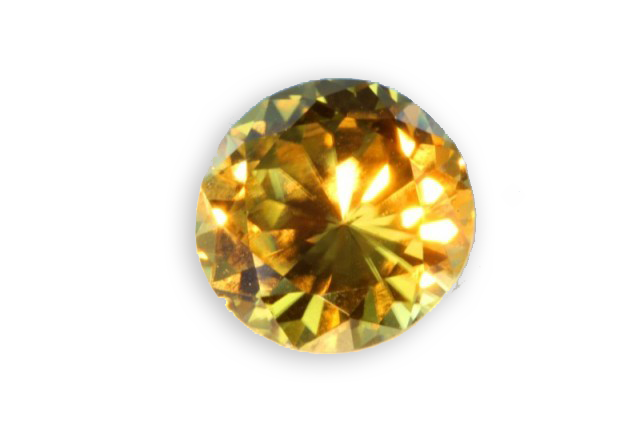 斯里兰卡的黄色锆石（明亮式切割）